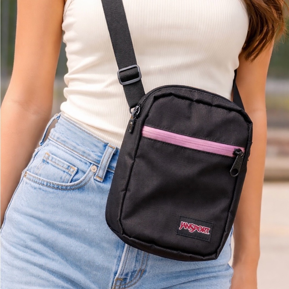 JanSport Black Mini Crossbody Bag